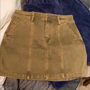 Free People Olive Skirt